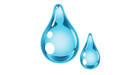 Isolated Water Drops