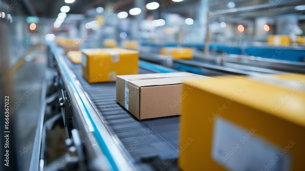 Aufkleber automated robotics sorting facility for efficient order fulfillment, highlighting real‑time tracking