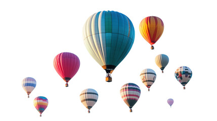 Colorful Hot Air Balloons Floating in the Sky