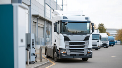 Electric Truck Charging Infrastructure for Sustainable Logistics, showcasing smart logistics, predictive planning, automation and end‑to‑end visibility.