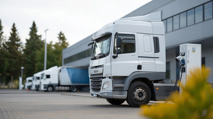 Electric Truck Charging Infrastructure for Green Logistics Fleet, showcasing smart logistics, predictive planning, automation and end‑to‑end visibility.