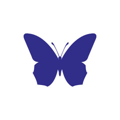 Butterfly vector design  with purple color on white background