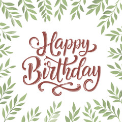 Obraz premium Happy Birthday lettering inscription background