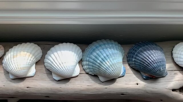Seashells on display