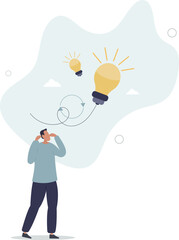 Rethink or think again to make change for better result, thinking new way to solve problem or make decisions, innovation idea to disruption concept.life and employment of people.
