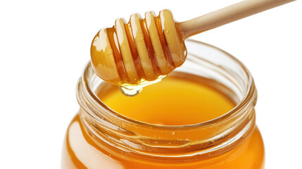 Honey Dripping from Dipper Sweet Food Still Life