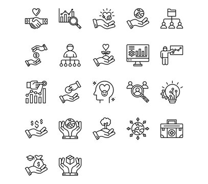 Survey Line Vector Icons