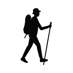 vector silhouette of a man