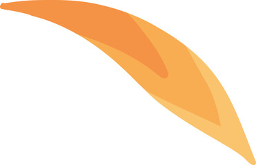 Autumn falling leave. Flying orange foliage from tree on white background isolated vector illustration authors work for your design style