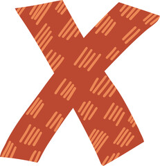 Hand drawn childish capital letters of English alphabet and numbers vector illustration. Funky ABC typography font, decorative preschool typeface, colorful graphic print for education and study