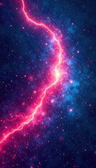 Obraz premium Swirling colors, vibrant star trails in abstract space, swirling, backdrop, design