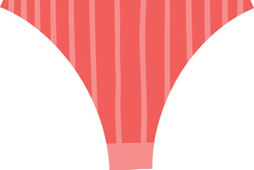 women panties, underwear types string, thong, tanga, bikini. Cheeky, hipster, classic brief, slip, retro high waist or slimming underclothing collection. Cartoon vector illustration