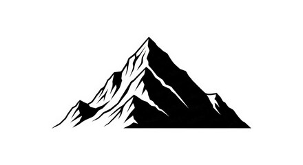  Majestic Mountain Peak Silhouette Reflecting Nature's Grandeur and Adventure Spirit