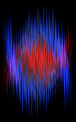 Abstract red and blue neon glitch background art, futuristic digital energy backdrop design