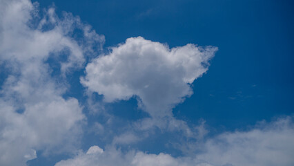 White clouds on a sunny afternoon 1
