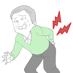 腰が痛いシニア男性2