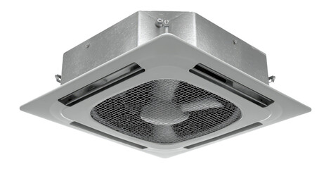 Fototapeta premium Isolated Ceiling Ventilation Fan on Transparent Background