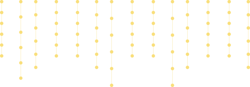 Festive golden hanging lights for decoration 