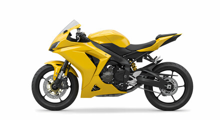 Obraz premium Vibrant Yellow Sportbike: Sleek Design & Powerful Performance