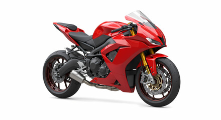 Red Sportbike: Powerful Motorcycle, Racing Machine, Superbike