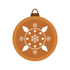 Colorful decorative Christmas balls isolated on white background