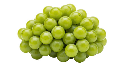 Isolated Heap of Green Grapes
