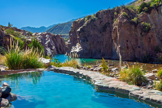 Hot Springs in Cacheuta, Luj&aacute;n de Cuyo, Mendoza, Argentina