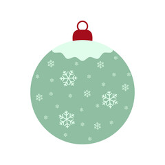 Colorful decorative Christmas balls isolated on white background