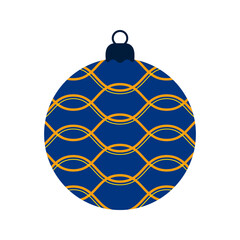 Colorful decorative Christmas balls isolated on white background