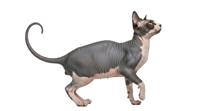 Isolated Sphynx Cat