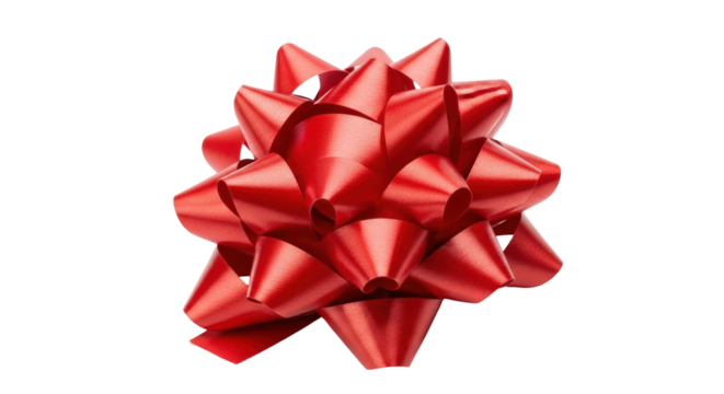Isolated Red Christmas Bow