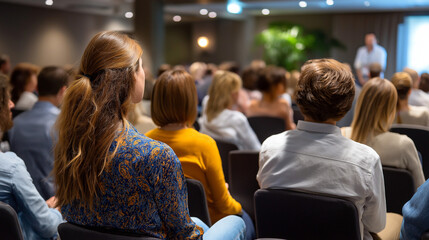 Conference attendees engaged in meaningful discussions and networking