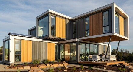 Modern Sustainable Shipping Container Home Design