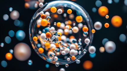 Dynamic Scientific Visualization of Molecular Structures in a Dark Abstract Environment