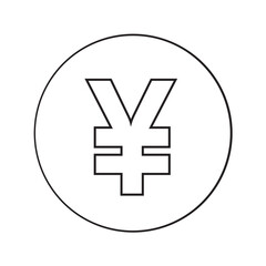 Obraz premium Currency Yen Symbol Icon