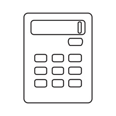 Obraz premium Calculator Icon Outline