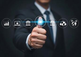 Fingerprint scan for digital security technology