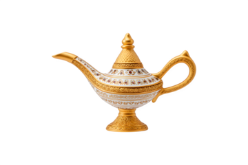 A magical Aladdin lamp captured in stunning detail
