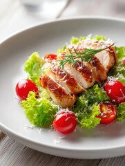 Delicious Grilled Chicken Caesar Salad