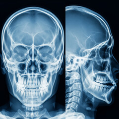Skeletal X-ray of the head