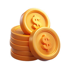 Stack of gold coins