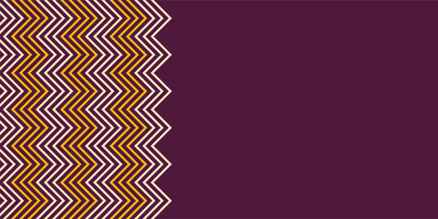 Abstract creative background, web banner with zig zag color lines. Abstract geometric shapes composition. Vector color illustration in flat style.