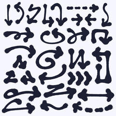 Spray Paint Arrow Doodle Set