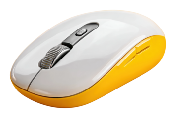 Creative mouse design office space product isolated on transparent background