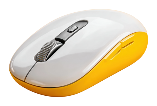 Creative mouse design office space product isolated on transparent background