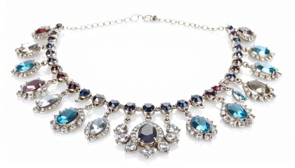 Obraz premium necklace on the white background 