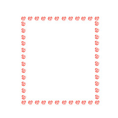 Fototapeta premium red rose frame