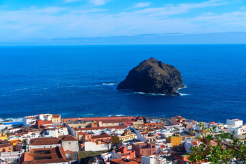 view of Garachico picturesque town, Canarias islands, Spain