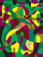 A vector design in the form of an abstract background image formed from imagination that influences the heart is poured into modern digital art.