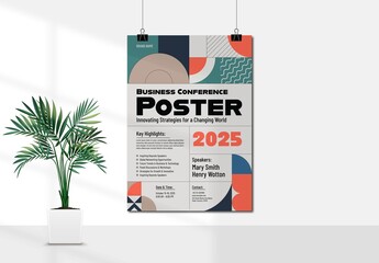 Modern and Professional Poster Layout Business Conference